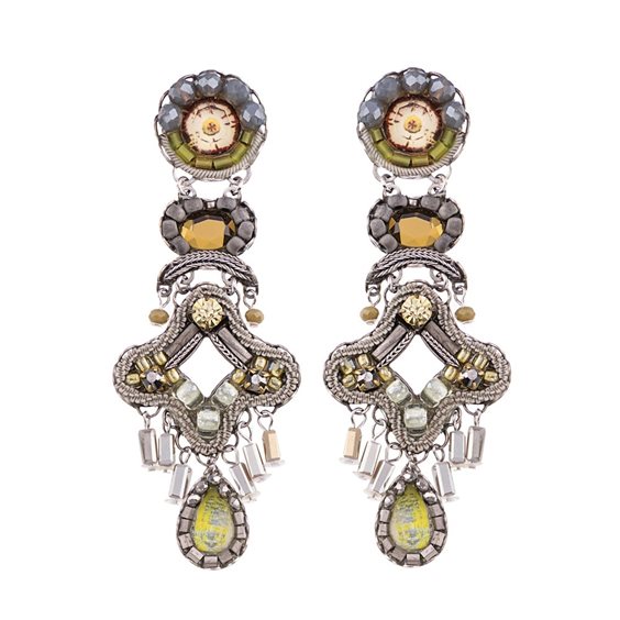 Earrings Woman Ayala Bar C1602 Gray Sparkle Metal Alloy